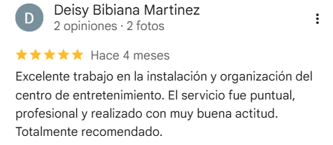 Reseña de cliente 1